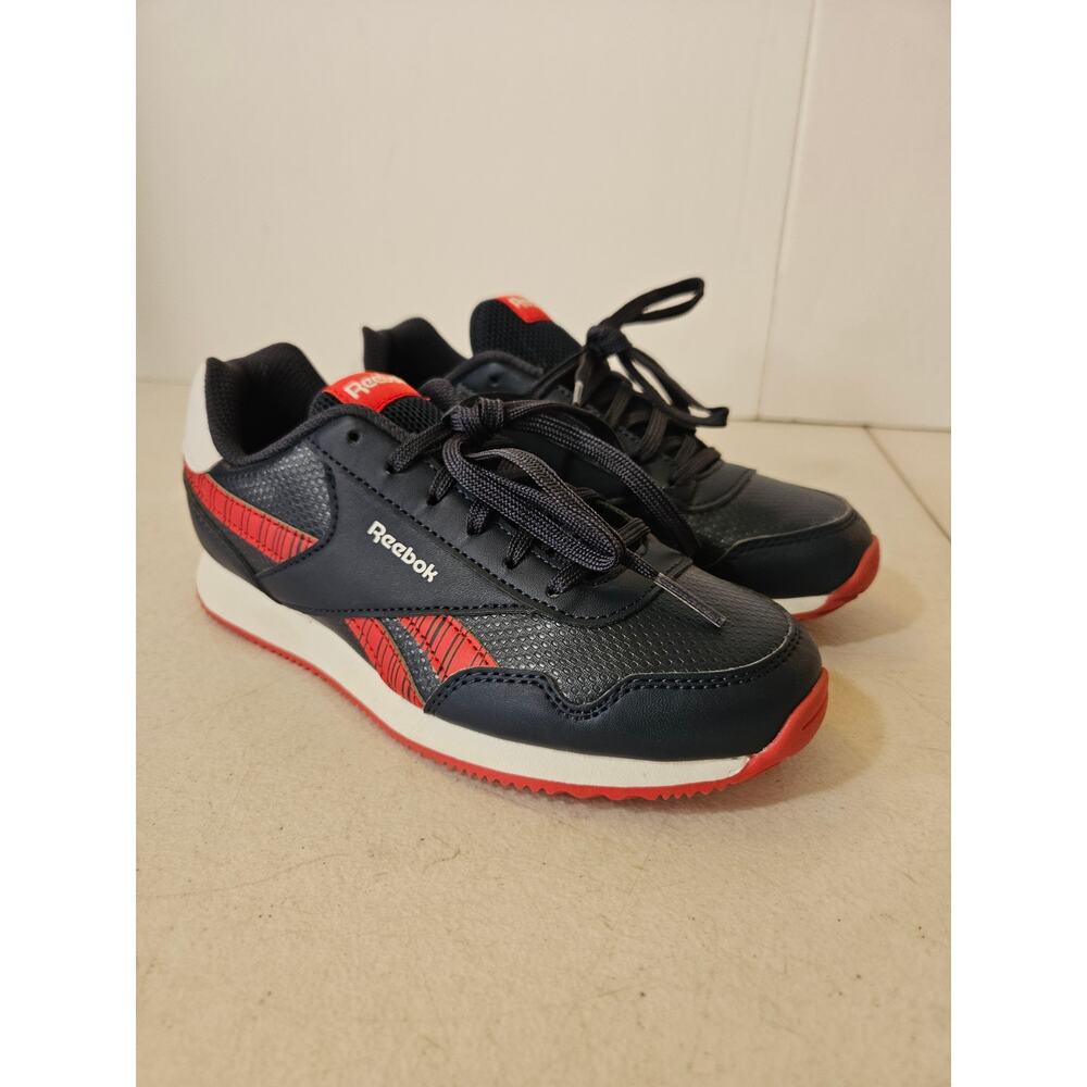 Reebok Boys Royal Classic Jogger Sneaker Shoes in Red White & Blue Size 2
